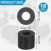 sourcing map 18 Pcs Multi Purpose Rubber Spacer, 0.2" OD
