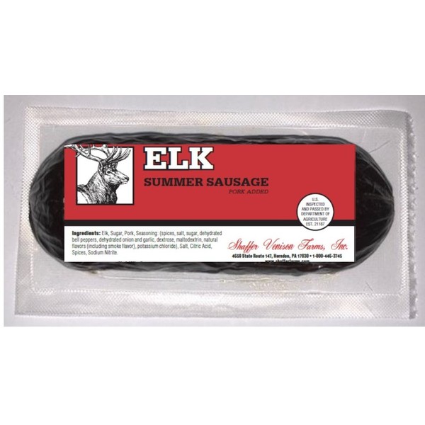 Elk Summer Sausage 6 oz chub