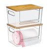 Trash Bag Dispenser 2 Pack, Acrylic Garbage Bags Dispenser with