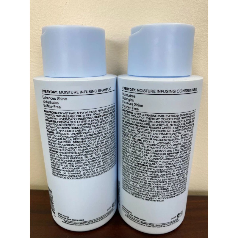 J BEVERLY HILLS EVERYDAY MOISTURE INFUSION SHAMPOO & CONDITIONER SET