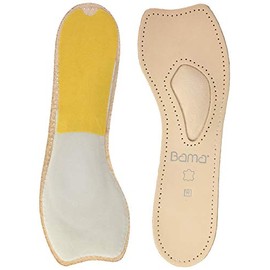 Bama Unisex Bama Brillant 3/4 lædersål Einlegesohle, Beige, 36 EU