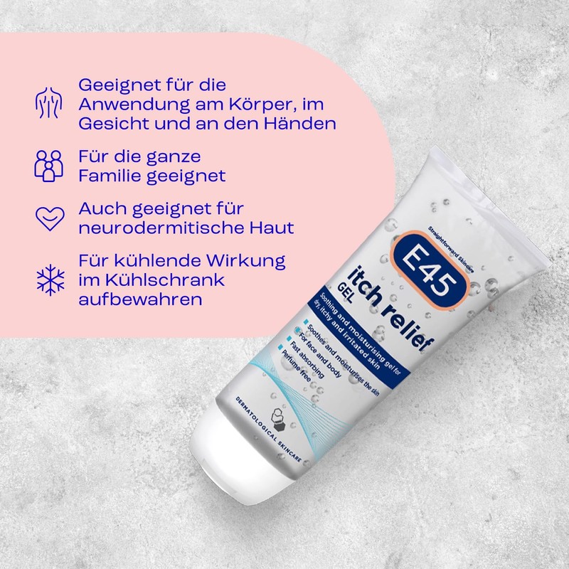 E45 Itch Relief Gel 100 ml - Face Cream for