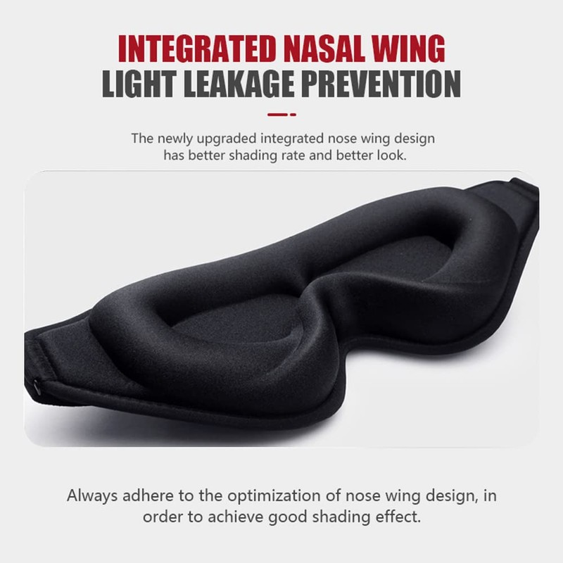 Sleep Mask, 3D Deep Contoured Eye Covers for Sleeping, 99%