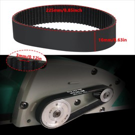 SZDPC Pack of 2 HTD3M-225 Timing Belt Drive Belt Compatible with Parkside Pebs 900 / Bosch PBS75A-GBS75A-GBS75AE / Silvercrest Sanding Mills