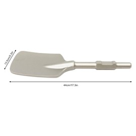 40Cr Clay Shovel, 17.3" x 5.3" Scoop Shovel Chisel Bit, 65A Shank Chisel Bit Steel Digging Shovel, with Storage Box, for Demolition Hammer Jack Hammers Gardening Landscaping Trenching Concrete