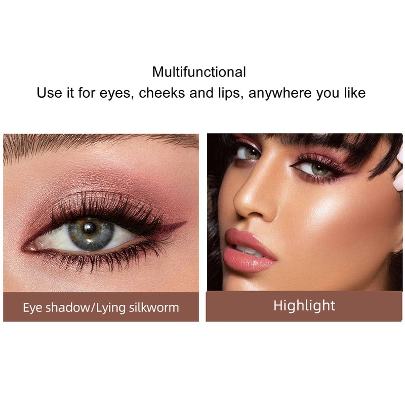 12pcs Eye Shadow Stick Waterproof Eyeshadow Stick Matte Eye Shadow