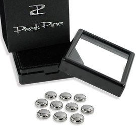 GE-7S-10 Peak Pine Germanium Grains, Round Sala Shape, 10 Pieces, Solid Takachiho Metal, Made in Japan