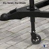 1500lbs 6" Trailer Jack Swivel Caster Replacement with Upgraded Spoked