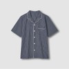 JAJU [JAJU] Men's Seersucker Pattern 5-Inch Pajama Set_Light Navy