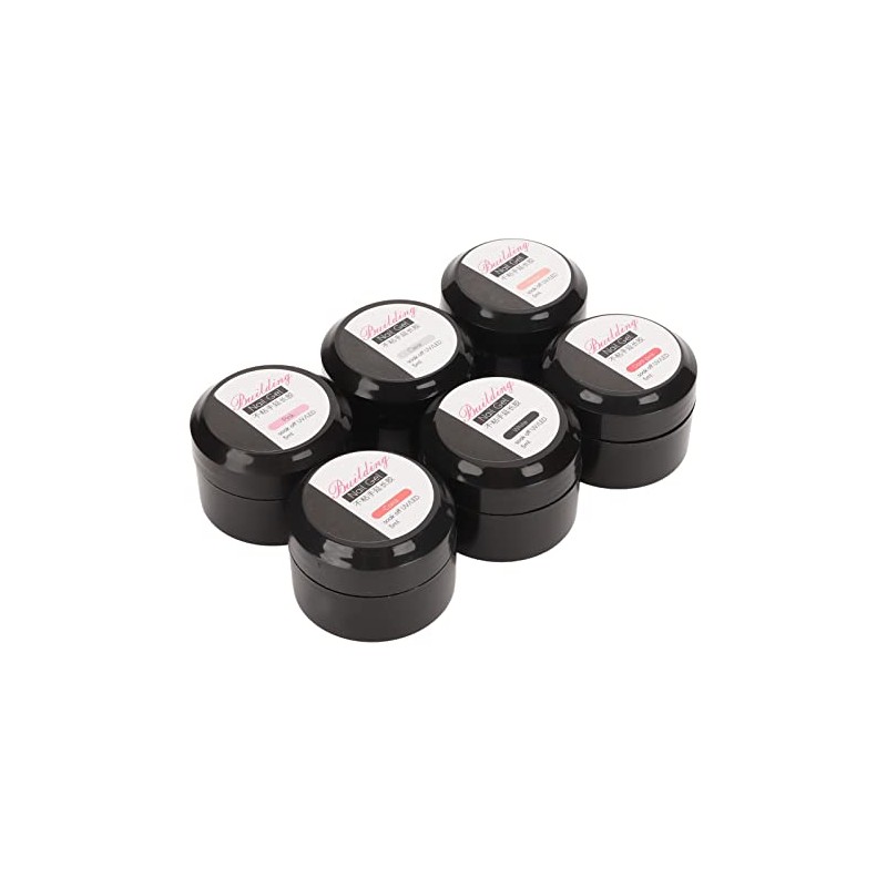 Extensión de Uñas 6pcs Gel Sólido Portátil Brillante Larga Duración