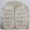 ShineOnAngel Ten Commandments Tabletop Decor - 6.8-Inch Stone Effect Religious