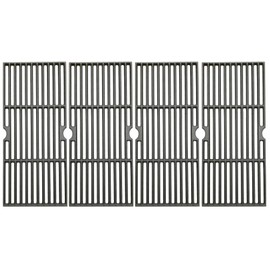 Votenli C6876D (4-Pack) 16 7/8" Cast Iron Gas Grill Grates Grid for Charbroil 463230510, 463230511, 463230512, 463230513, 463230514, 463230710, 463234511, 463234512, 463234513, 463235513, 463235714