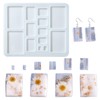 UR Urlifehall 5 Pcs Jewelry Resin Molds Silicone Rectangle Resin Casting Molds Epoxy Molds Silicone Rectangle for Jewelry Making Bracelet
