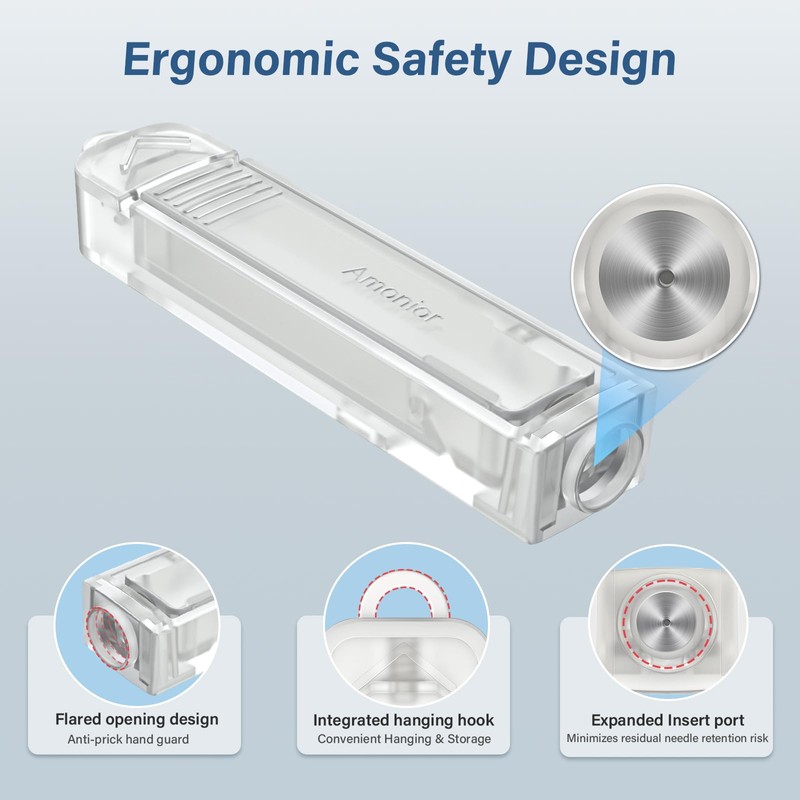 Sharps Container, Needles Clip for Syringes with Needle Sharps Containers