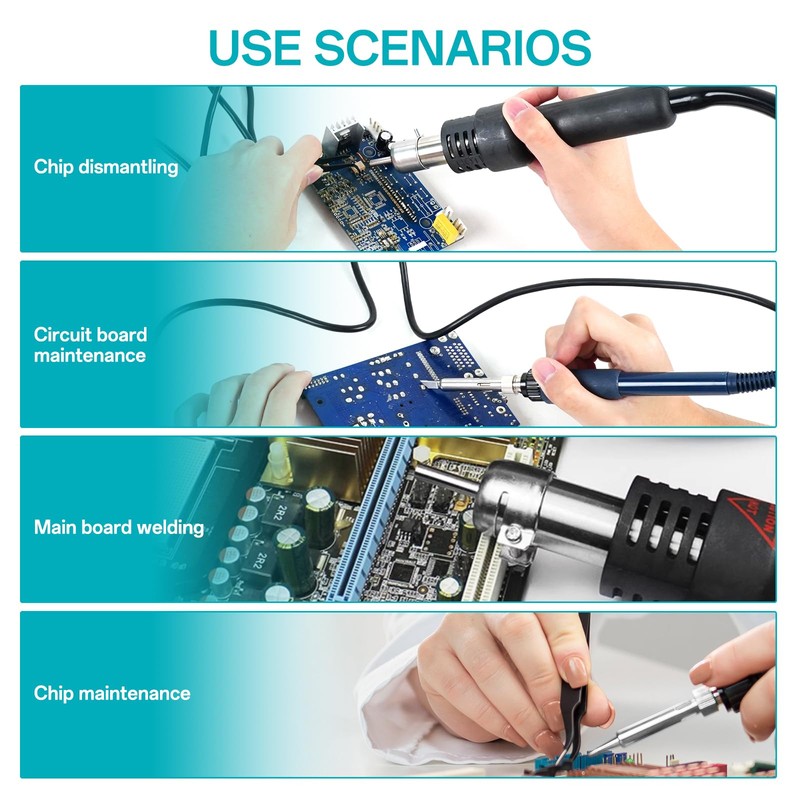 BK701D 700W Soldering Station, 2 In 1 Hot Air Rework