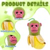 KryfxToy Stuffed Tung Banana Monkey Plush Toys,Brainrot Toys Game Funny