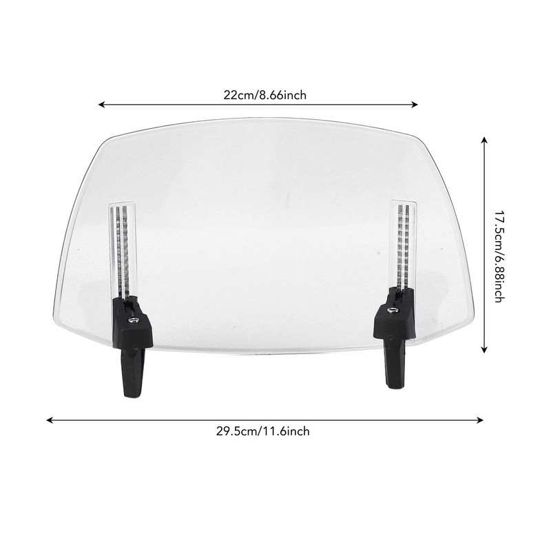Motorcycle Adjustable Windscreen Universal Fit Wind Deflector for MT07 MT09