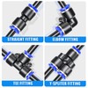 ERGAOBOY Black 10M Polyurethane PU Air Hose Pipe Kit, 6mm