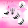 Fadlash Wispy Cluster Lashes DIY Individual Lashes 0.07 D Curl