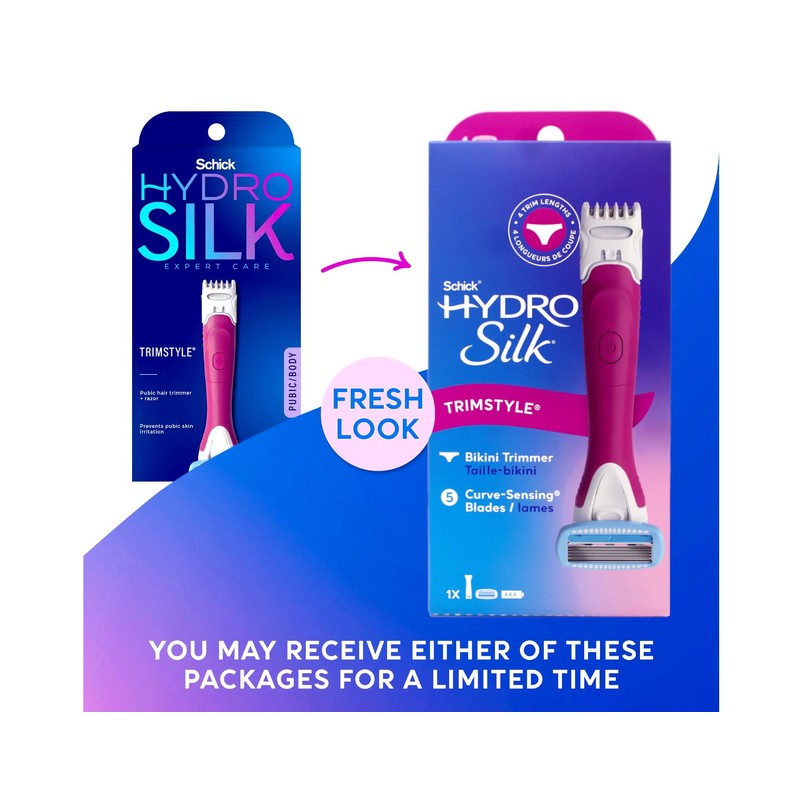 Schick Hydro Silk TrimStyle Razor with Bikini Trimmer for Women