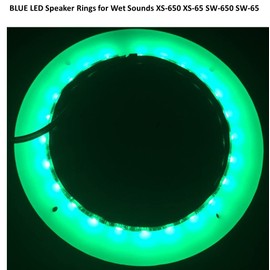 BLAST LED- 2pc Aftermarket Replacement LED Speaker Light Rings for Rockford Fosgate M0 M1 M2 6 65 (Green)