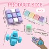 MILAKE Keyboard Fidget Set, 4 Pcs Keyboard Clicker Cube with