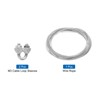TOP-VIGOR 2mm Vinyl Coated Wire Rope, 6m / 20ft Galvanized