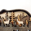Zagxuade Wooden Brown Bear Decor, Forest Animals Bear Table Decor,