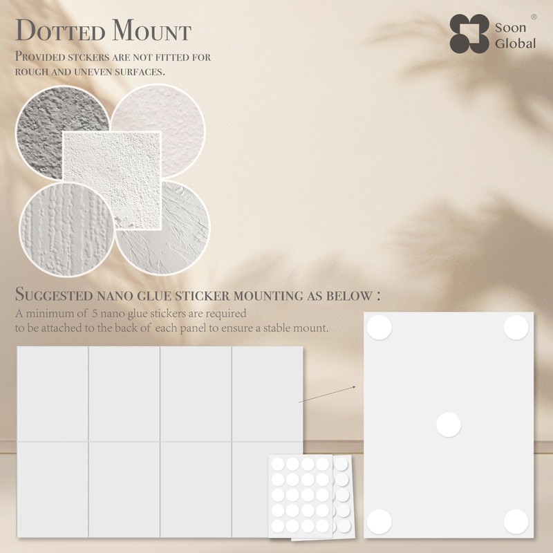 Soon Global 8-Pack Acoustical Wall Panels,48 X 32 Inches Sound