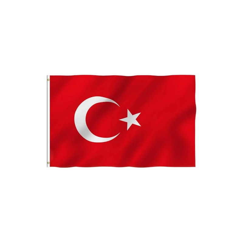 Turkey Flag 90 x 150 cm - Weatherproof Polyester Flag