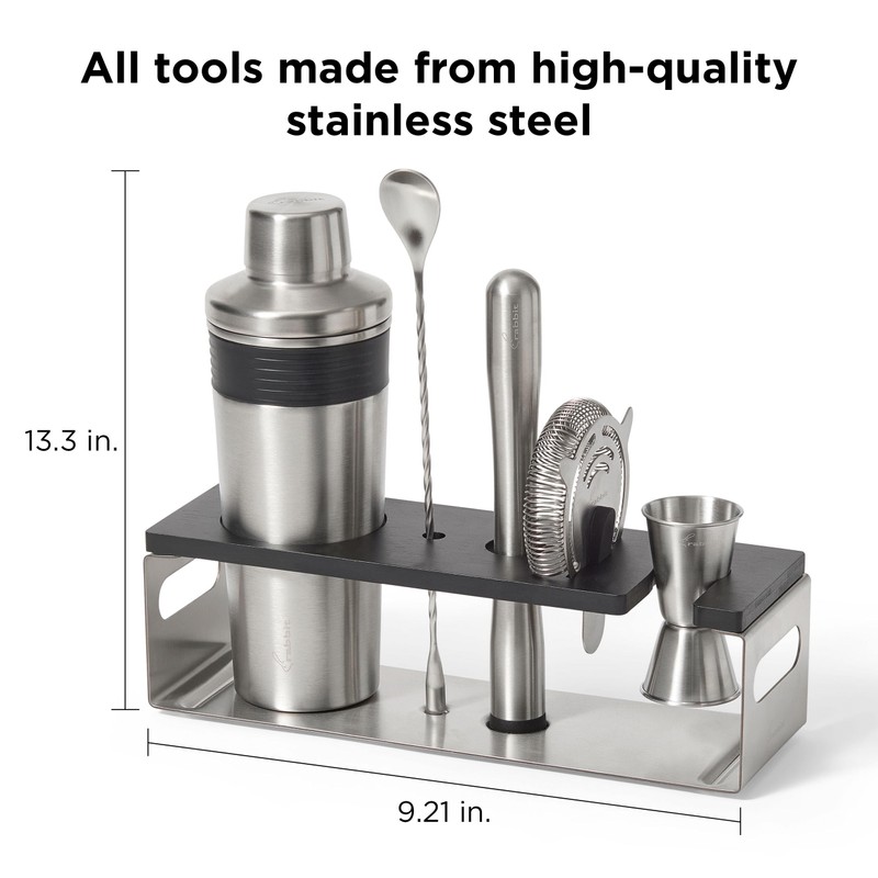 Rabbit Classic Bar Tool Set – 6-Piece Stainless Steel Cocktail