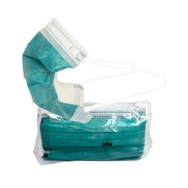 Pac-Dent MASKT-01HG-A iMask ASTM Level 2 3 Ply Disposable Face Masks, reen, Pack of 50