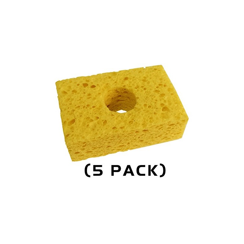 Thermaltronics SPG-5 Yellow, Soldering Sponge, (3.2" X 2.1") (5 Pack)