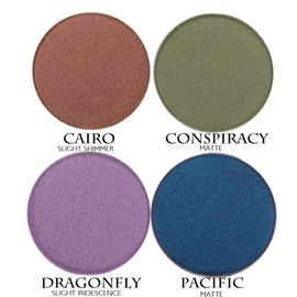 Honeybee Gardens 'Earth & Ocean' Refillable Eye Shadow Palette | Natural Ingredients | Gluten Free, Vegan, Paraben Free