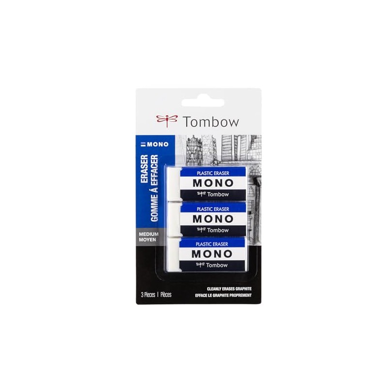 Tombow overol, Blanco, Medium, 3-Pack