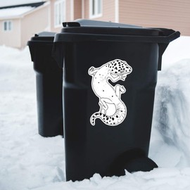 Extra Large 460mm 'Leopard Gecko' Permanent Sticker Decal for Cars/Windows/Bins/Walls (DW00138571)