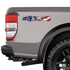 TiresFX 4x4 Off Road USA Flag Decals Ford F250 Super Duty bed bedside truck F150 B3