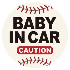 GEEKBEAR Baby in Car Magnet (Football) - Baby on Board Magnet for Car - No Sticker or Suction Cup - Baby on Board - Baby in Car Sign Sticker Decal - Kids Children on Board Window Bumper Safety Sign