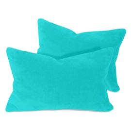 npluseins Pack of 2 Cushion Covers, Made of Cuddly Coral Fleece, 2 Pieces, 1257.1667