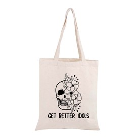 True Crime Tote Bag Get Better Idols Funny GBI Gift True Crime Murderino Reusable Grocery Bag True Crime Podcast Junkie Gift Funny Serial Killer Gift For Her (GET BETTER IDOLS bagCA)