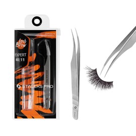 STALEKS PRO Professional Tweezers for False Eyelashes Extension Stainless Steel Expert 40/11, NN-TE-40/11