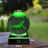 ALEENFOON 3D Whale Crystal Ball with LED Colourful Night Light