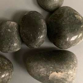 VIE Tumbled Crystals, Pack of 6, Grey Agate