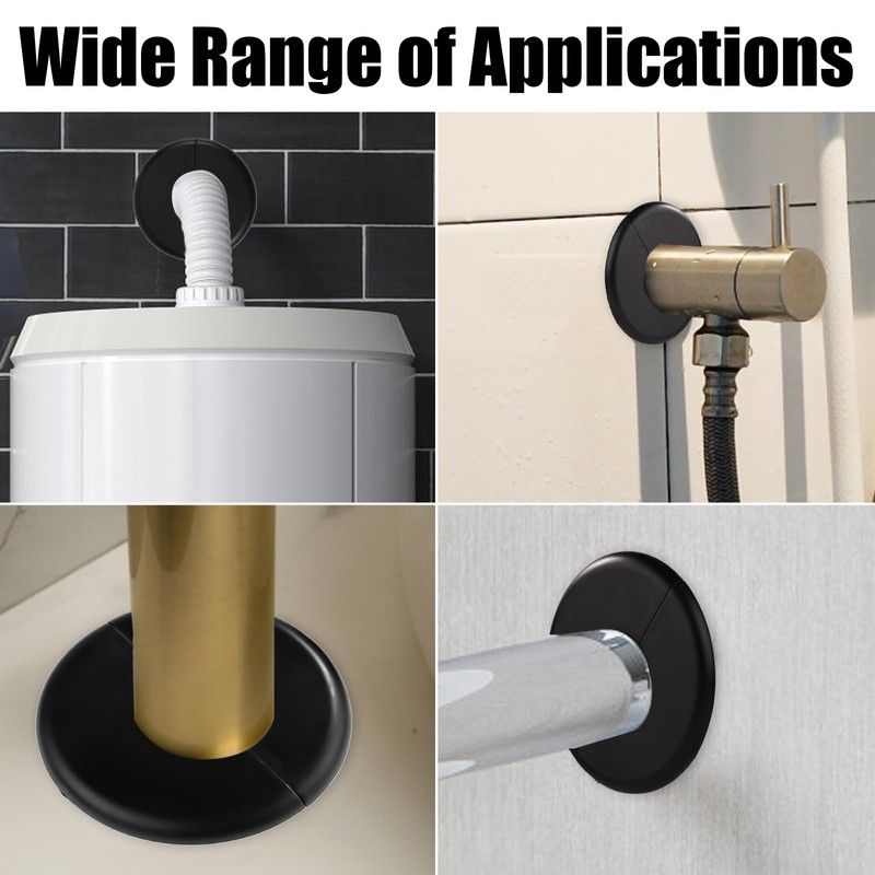 2pcs Wall Split Flange, Self-Adhesive Escutcheon Plate for Buckle 17mm