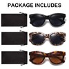 ZXYOO 3 Pack Reader Sunglasses Women with UV400 Protection Classic