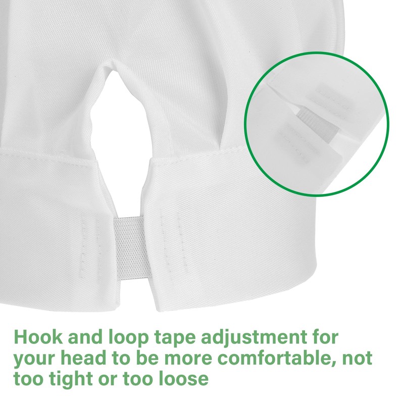 Chef Apron Hat Set Cotton Kitchen Apron with 2 Pockets