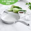 GreenLife Tri-Ply Stainless Steel Healthy Ceramic Nonstick, 8" Frying Pan