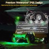 LEDMIRCY LED Rock Lights Green Kit 4PCS for Off Road