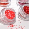 Pochit the Chokkomi Heart Nail Glitter 12 Piece Set Sequin