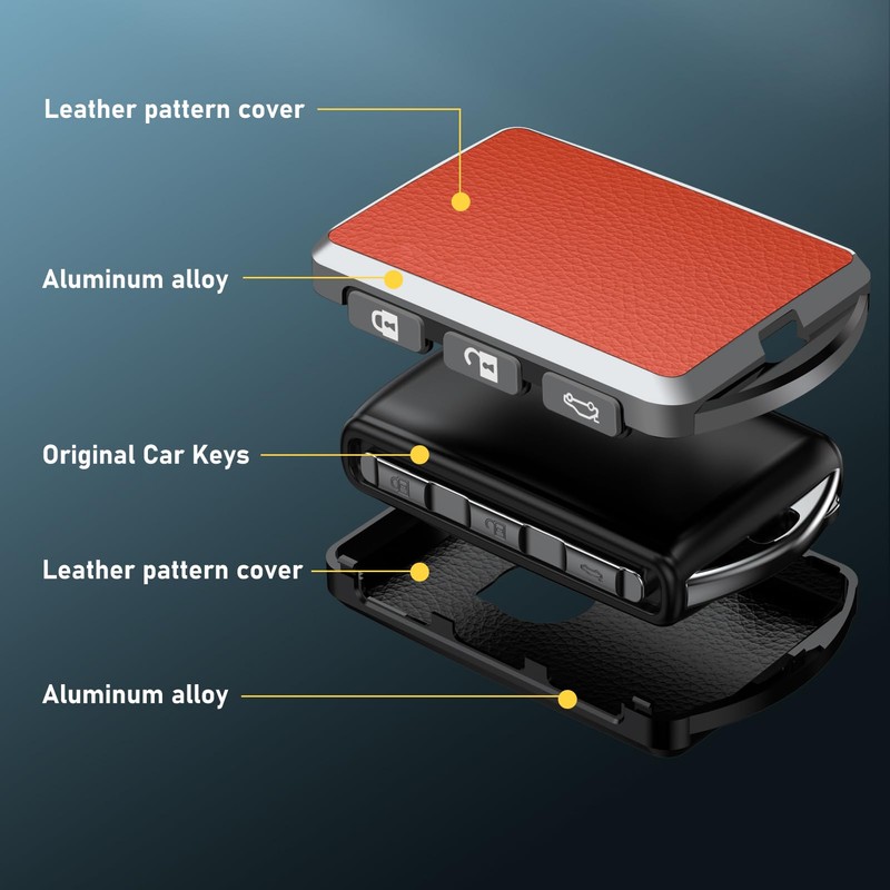 Sucxyor Compatible with Volvo Key Case XC90 XC60 XC40 S90